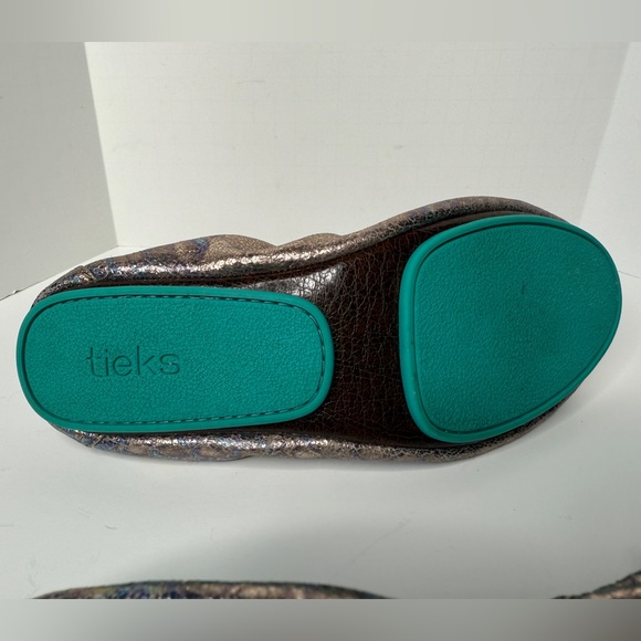 Tieks Gavrieli Sz 7 Leather Ballet Flats Slip On Shoes Love Potion Metallic RARE - Picture 10 of 10